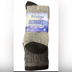 Outdoors Recycled Cotton Gray and Black Socks